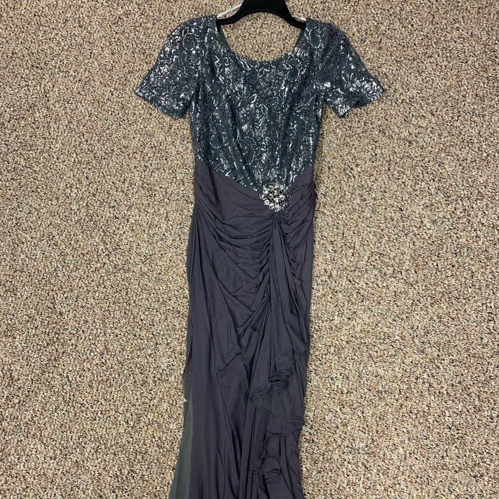 One by Eight Grey sparkly prom/ formal dress